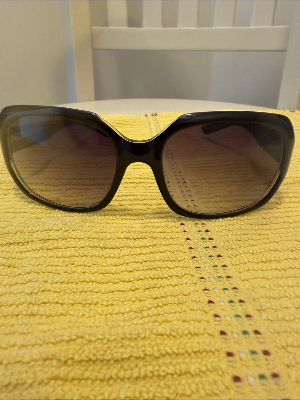 Michael Kors Black Gradient Women's Sunglasses with Brown-Tinted Lenses
